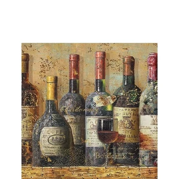 Best Wines papírszalvéta 25x25cm,20db-os, AMB.12512940