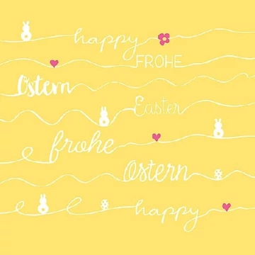 Easter Line Yellow papírszalvéta 33x33cm,20db-os, AMB.23312772