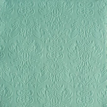 Elegance Pale Aqua dombornyomott papírszalvéta 40x40cm,15db-os, AMB.14011110