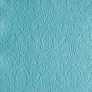 Elegance Light Petrol dombornyomott papírszalvéta 40x40cm,15db-os, AMB.14005504