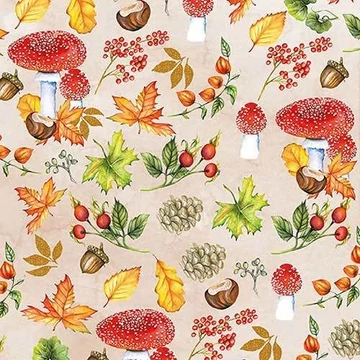 Autumn Pattern papírszalvéta 33x33cm,20db-os, AMB.13313480
