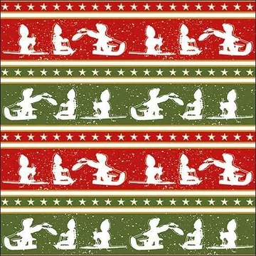 Sleigh Ride papírszalvéta 33x33cm,20db-os, AMB.33313605
