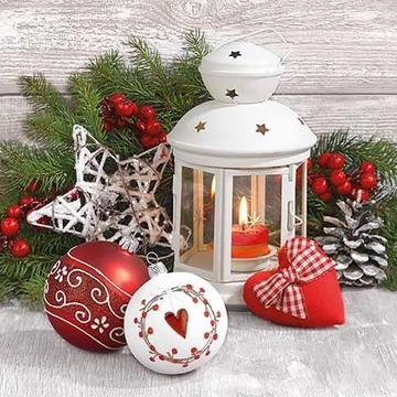 White Lantern papírszalvéta 33x33cm,20db-os, AMB.33313420