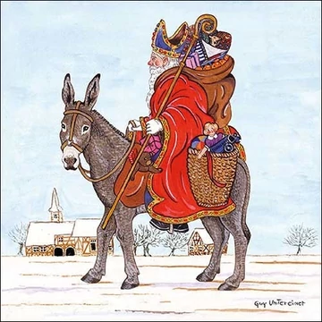Saint Nicholas papírszalvéta 33x33cm,20db-os, AMB.13312660