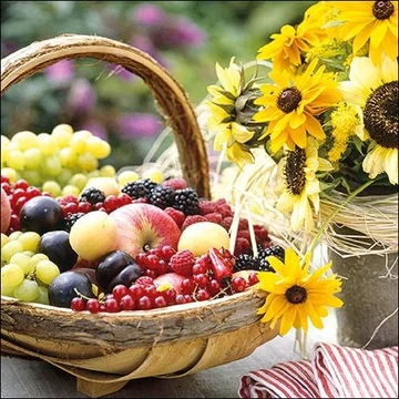 Sunny Fruit papírszalvéta 33x33cm, 20db-os, AMB.13314470