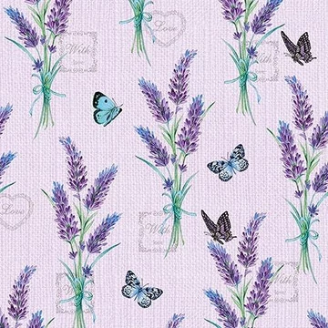 Lavender With Love Lilac papírszalvéta 33x33cm,20db-os, AMB.13314226