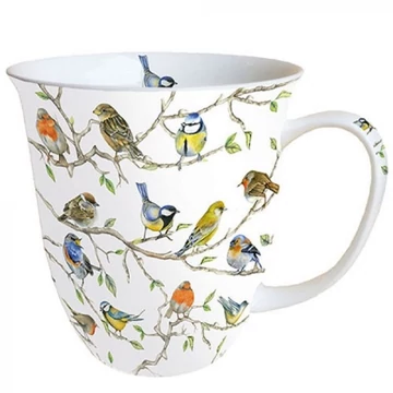 Birds Meeting porcelánbögre 0,4l, AMB.18414975