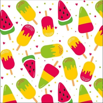 Popsicles papírszalvéta 33x33cm,20db-os, AMB.13315040