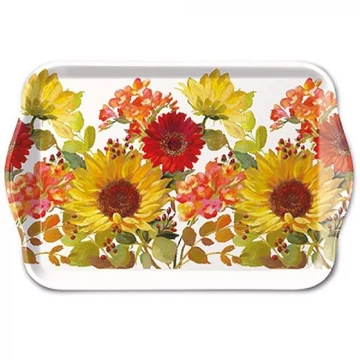 Sunny Flowers Cream műanyag kistálca 13x21cm, AMB.13715020