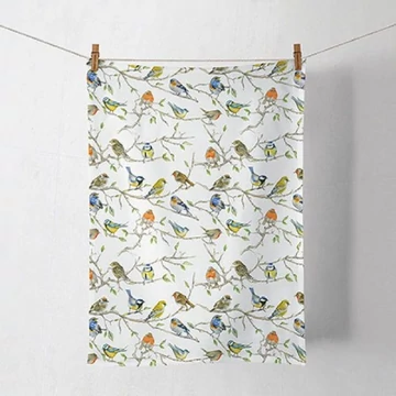 Birds Meeting konyharuha 50x70cm,100% pamut, AMB.17814975