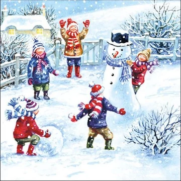 Snowfun papírszalvéta 33x33cm, 20db-os, AMB.33315395 Snowfun papírszalvéta 33x33cm, 20db-os, AMB.33315395