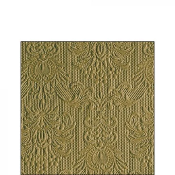Elegance Green Leaf dombornyomott papírszalvéta 25x25cm, 15db-os, AMB.12515855