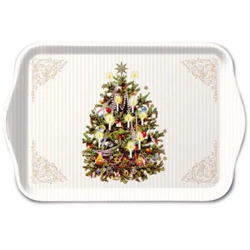 X-mas Tree műanyag kistálca 13x21cm, AMB.33715345