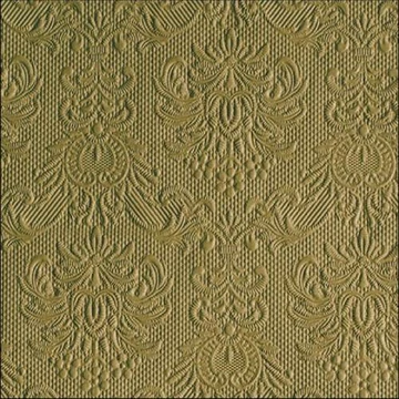 Elegance Green Leaf dombornyomott papírszalvéta 33x33cm, 15db-os, AMB.13315855