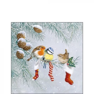 Christmas Socks papírszalvéta 25x25cm, 20db-os, AMB.32515310 Christmas Socks papírszalvéta 25x25cm, 20db-os, AMB.32515310