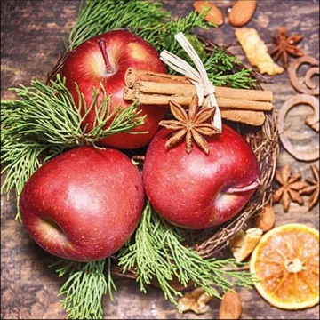 Winter Apples papírszalvéta 33x33cm, 20db-os, AMB.33315300 Winter Apples papírszalvéta 33x33cm, 20db-os, AMB.33315300