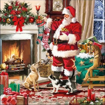 Santa Interior papírszalvéta 33x33cm, 20db-os, AMB.33315575