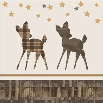 Wooden Deer papírszalvéta 33x33cm, 20db-os , AMB.33315600 Wooden Deer papírszalvéta 33x33cm, 20db-os , AMB.33315600
