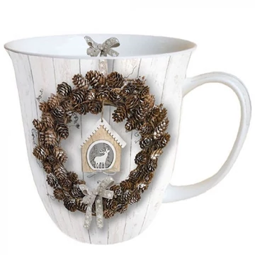 Pine Cone Wreath porcelánbögre 0,4l, AMB.38415650