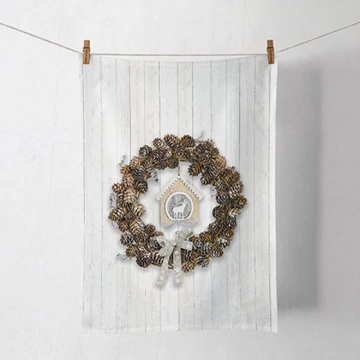 Pine Cone Wreath konyharuha 50x70cm, 100% pamut, AMB.37815650