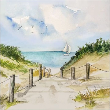 Dune Path papírszalvéta 33x33cm, 20db-os, AMB.13315995