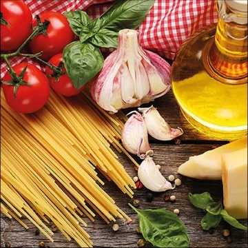 Spaghetti papírszalvéta 33x33cm,20db-os, AMB.13316165