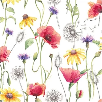 Poppy Meadow papírszalvéta 33x33cm, 20db-os, AMB.13315890