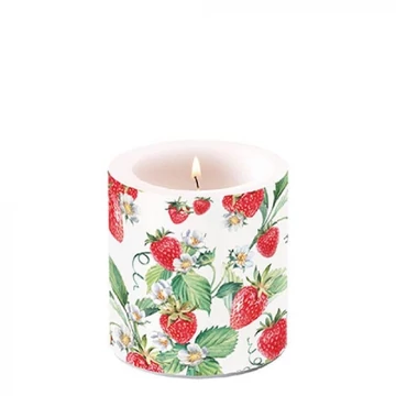 Garden Strawberries átvilágítós gyertya 8x7,5cm, AMB.19215915