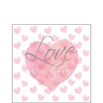 Love Letters papírszalvéta 25x25cm, 20db-os, AMB.12515950