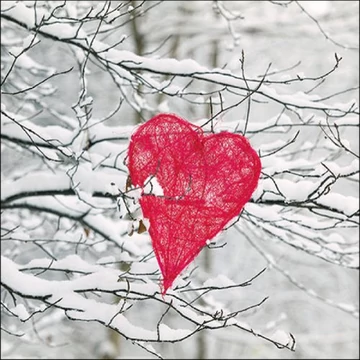 Heart In Tree papírszalvéta 33x33cm, 20db-os, AMB.33316650