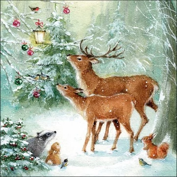 Forest Celebration papírszalvéta 33x33cm, 20db-os, AMB.33316645