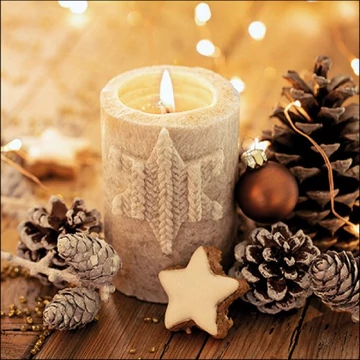 Candlelight papírszalvéta 33x33cm, 20db-os, AMB.33316770