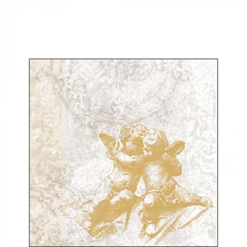 Classic Angels Gold papírszalvéta 25x25cm, 20db-os, AMB.32516700