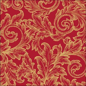 Baroque Gold/Red papírszalvéta 33x33cm, 20db-os, AMB.13316828 Baroque Gold/Red papírszalvéta 33x33cm, 20db-os, AMB.13316828