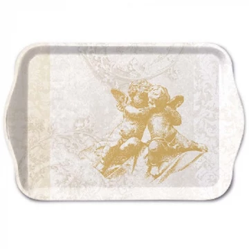 Classic Angels Gold műanyag kistálca 13x21cm, AMB.33716700