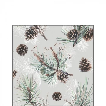 Pine Cone All Over papírszalvéta 25x25cm, 20db-os, AMB.32516470