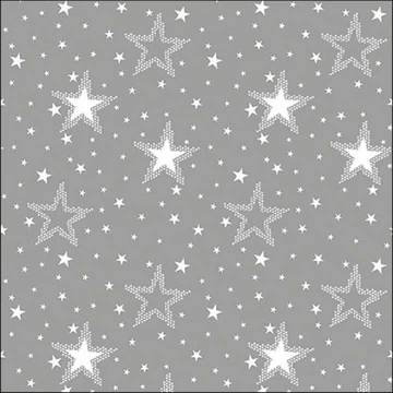 Night sky white/silver papírszalvéta 33x33cm, 20db-os, AMB.33316731 Night sky white/silver papírszalvéta 33x33cm, 20db-os, AMB.33316731
