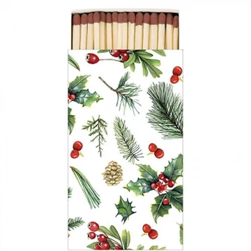 Winter greenery white gyufa 6,5x11cm, AMB.39516495