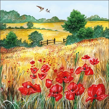 Wheat Fields papírszalvéta 33x33cm, 20db-os, AMB.13317335