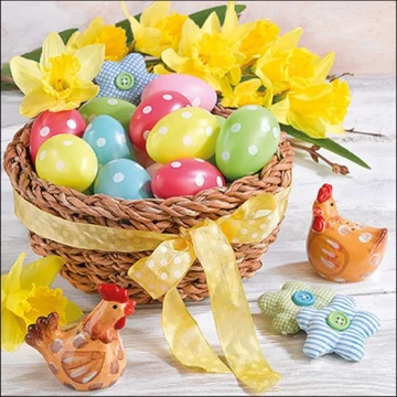 Easter Scene papírszalvéta 33x33cm,20db-os, AMB.23317125