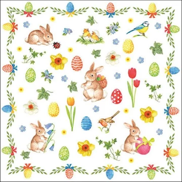 Easter Collage papírszalvéta 33x33cm,20db-os, AMB.23317150