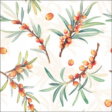 Sea buckthorn papírszalvéta 33x33cm,20db-os, AMB.13317385