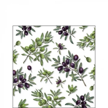Olives All Over papírszalvéta 25x25cm,20db-os, AMB.12517260