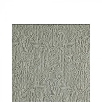 Elegance sage dombornyomott papírszalvéta 25x25cm, 15db-os, AMB.12517575