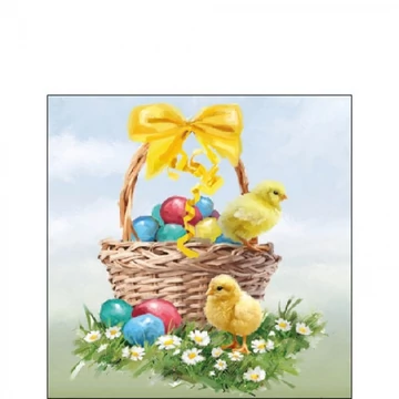 Easter Basket papírszalvéta 25x25cm, 20db-os, AMB.22517120