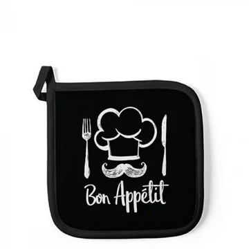 Chef Black edényalátét 20x20cm,100% pamut, AMB.16517207