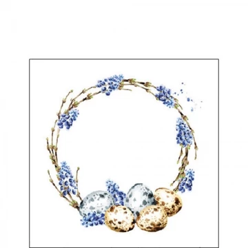 Muscari Wreath papírszalvéta 25x25cm, 20db-os, AMB.22517155