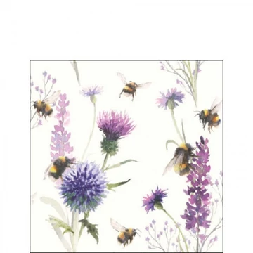 Bumblebees in the Meadow papírszalvéta 25x25cm,20db-os, AMB.12517500