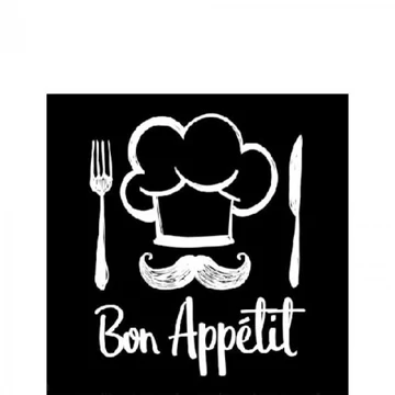 Chef Black papírszalvéta 25x25cm,20db-os, AMB.12517207 Chef Black papírszalvéta 25x25cm,20db-os, AMB.12517207