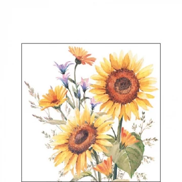 Sunflowers papírszalvéta 25x25cm,20db-os, AMB.12517440